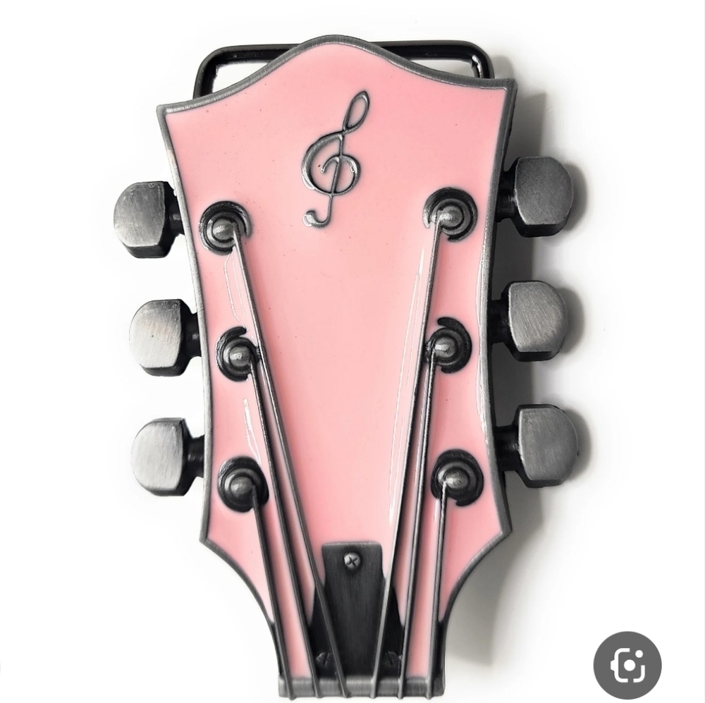 Guitar Headstock Musicians belt buckle See All Color Options